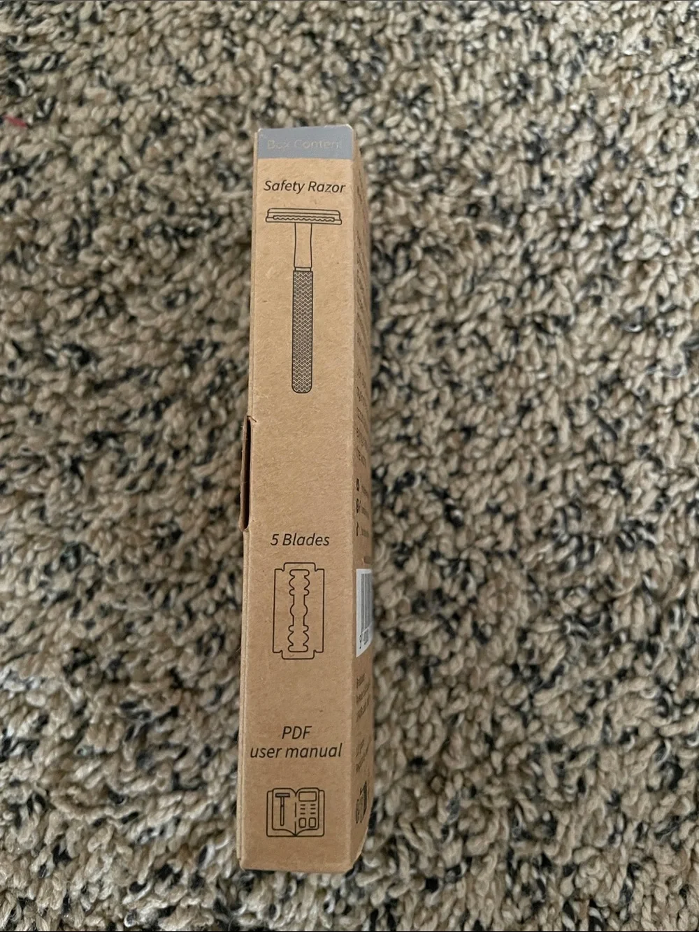Silver Safety Razor for Men Grooming - Stainless Finish